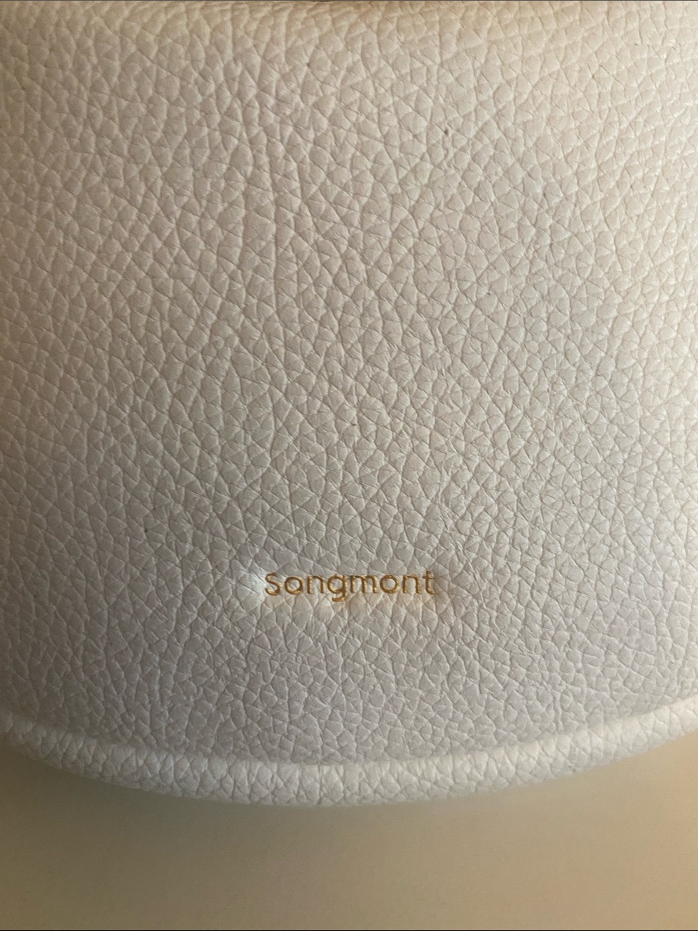 Songmont Luna Ivory white Vegan Leather Hobo Bag w/Gold Hardware No Long Strap - Picture 3 of 12